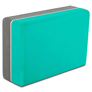 Блок для йоги двоколірний SP-Sport FI-0462 (EVA 160g, р-р 22х14х7 см, кольори в асортименті)