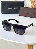 Стильні чоловічі окуляри із захистом від сонця з пластиковою оправою, Чорні