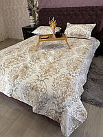 Покривало стьобане бавовняне Koloco 200x230 см і 2 наволочки 50х70 см на ліжко