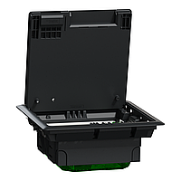 Підлоговий лючок - 4 механізми - пластиковий – Unica System+ Schneider Electric