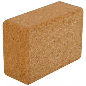 Блок для йоги корковий SP-Sport FI-1097 (пробкове дерево, р-р 13x9x5 см, світло-коричневий)