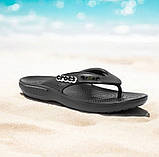 Crocs Classic flip flop в'єтнамки чорні жіночі крокс., фото 7