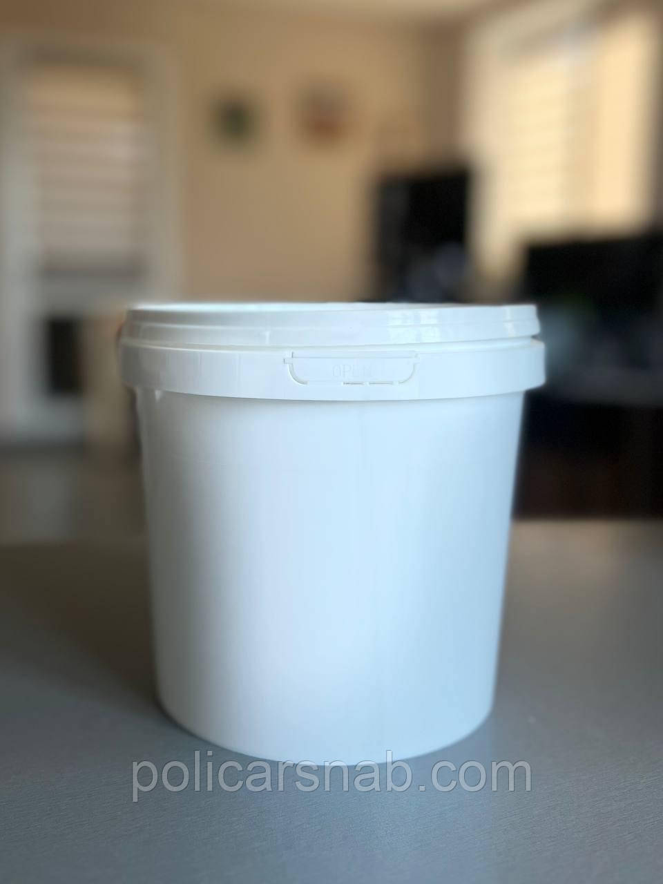 Контейнер з кришкою білий 2200 мл Пластиковий лоток Vital-Plast з кришкою Ємність для зберігання