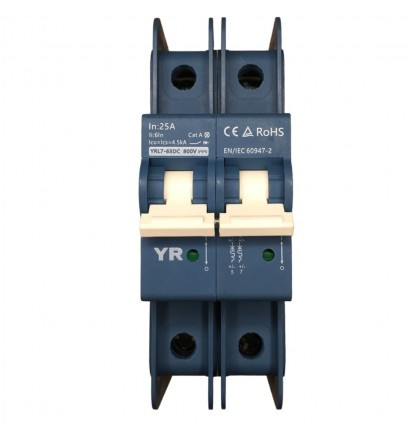Автоматичний вимикач YRO DC (2P/25А), фото 1