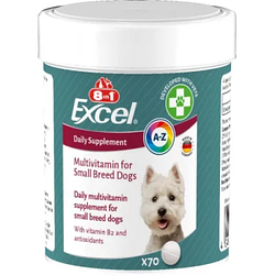 Вітаміни для собак дрібних порід 8in1 (8в1) Excel Multi Vitamin Small Breed 70 шт