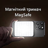 Портативне світло для селфі 3 режими та 4 рівні яскравості, USB-зарядка затискач на телефон 2700К-6500К, фото 5