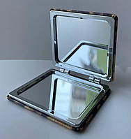 Компактне складне дзеркало леопардовий принт