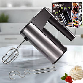 Ручний електричний міксер 600Вт HM-8836 Hoffmans Electronics 5 швидкостей та 4 насадки кухонний для дому