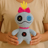 М'яка іграшка Чуча (25 см), сіра - герой мультфільму «Ліло і Стіч», арт. 00422-2, фото 5