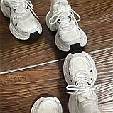 Кросівки жіночі з масивною підошвою модні 39 р. 24 см білі з сріблястим (CRws1-39), фото 5