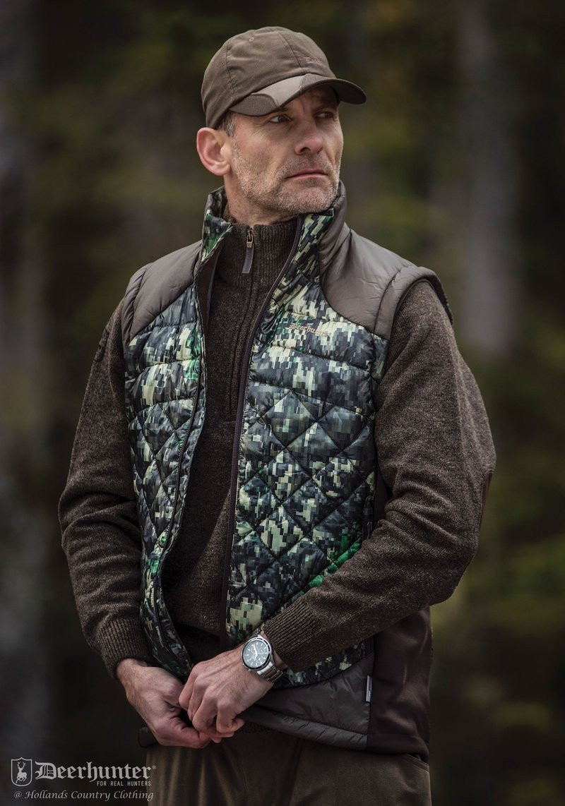 Жилет "DeerHunter"Cumberland Quilited Waistcoat 3M Tinsulate/4640/80 DH IN-EQ Camouflage/L/