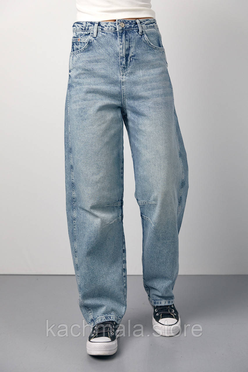 Жіночі джинси Baggy Fit - блакитний цвет, 36р (є розміри)