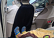 Накидка на спинку сидіння в авто для захисту від брудних ніг. Розмір 44 см х 66 см, фото 6