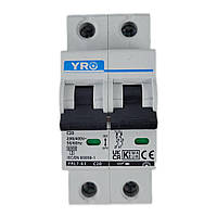 Автоматичний вимикач YRL7-63 AC Circuit Breaker 6KA 2P 230Vac 20A