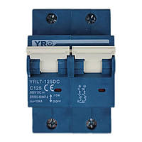 Автоматичний вимикач YRL7-125DC Circuit Breaker 550V 2P 125A
