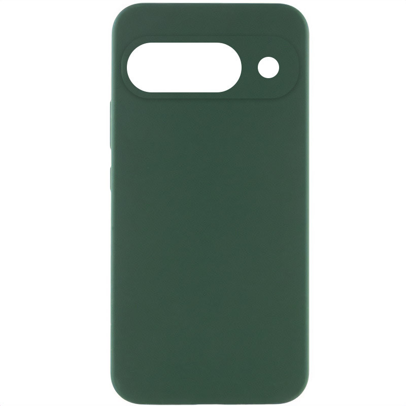 Чохол Silicone Cover Lakshmi Full Camera (AAA) | Мікрофібра Зелений / Cyprus Green, фото 1