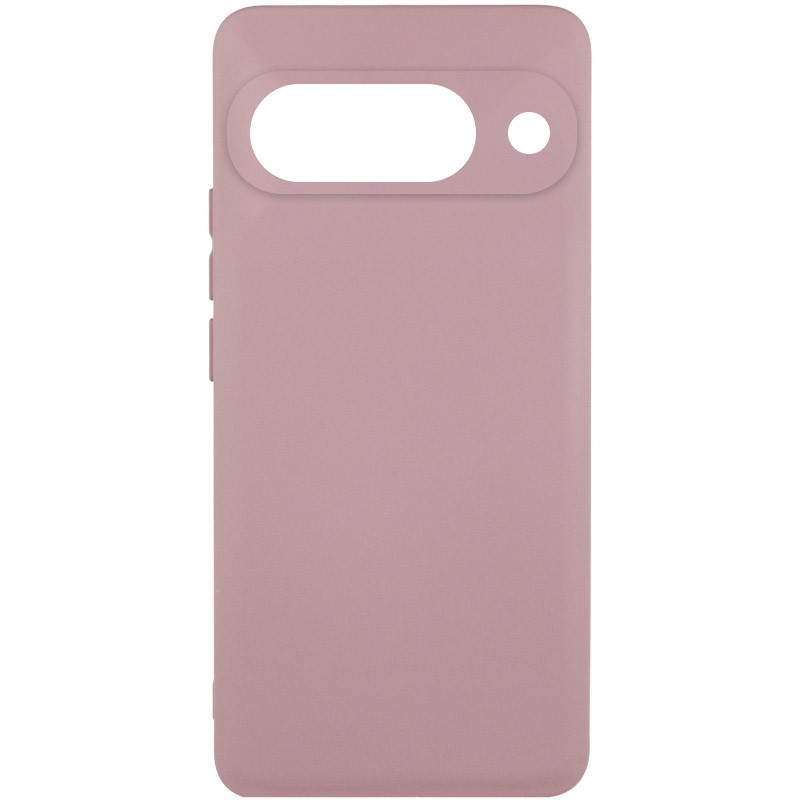 Чохол Silicone Cover Lakshmi Full Camera (AAA) для Google Pixel 9 | Мікрофібра Рожевий / Pink Sand, фото 1