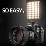 Портативне світло для селфі 3 режими та 4 рівні яскравості, USB-зарядка затискач на телефон 2700К-6500К, фото 7