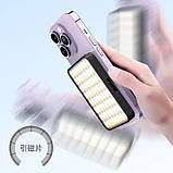 Портативне світло для селфі 3 режими та 4 рівні яскравості, USB-зарядка затискач на телефон 2700К-6500К, фото 8