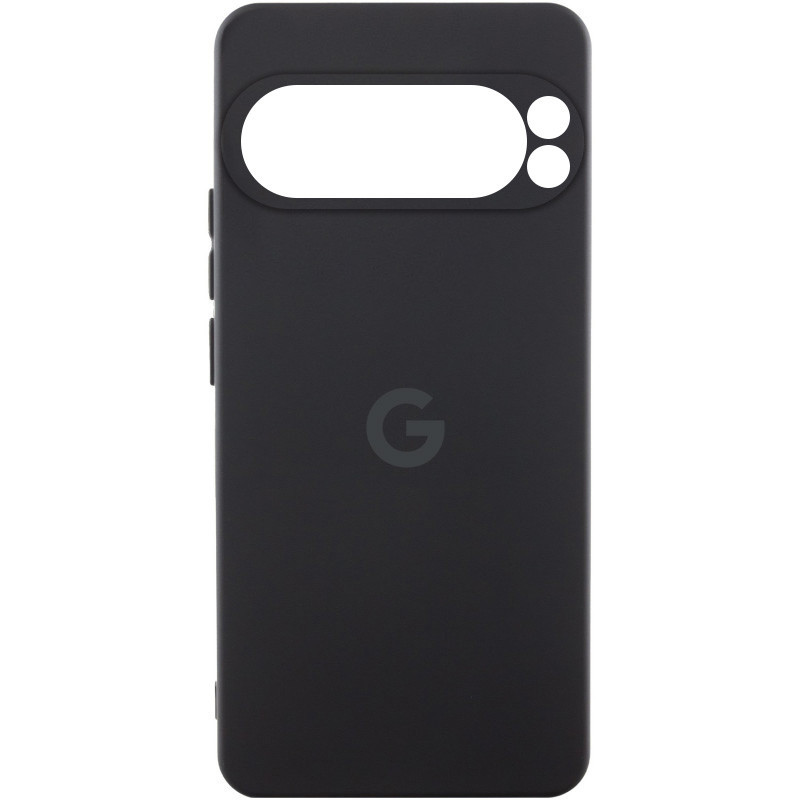 Чохол Silicone Cover Lakshmi Full Camera (AAA) with Logo для Google Pixel 9 Pro | Чорний / Black, фото 1
