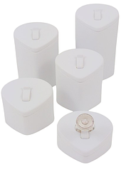 Підставка (стовпчики) "Серце" для демонстрації 5 каблучок 1052