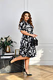 Яскраве коротке каскадне плаття великих розмірів (р.50-60). Арт-2687/5, фото 2