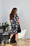 Яскраве коротке каскадне плаття великих розмірів (р.50-60). Арт-2687/5, фото 5