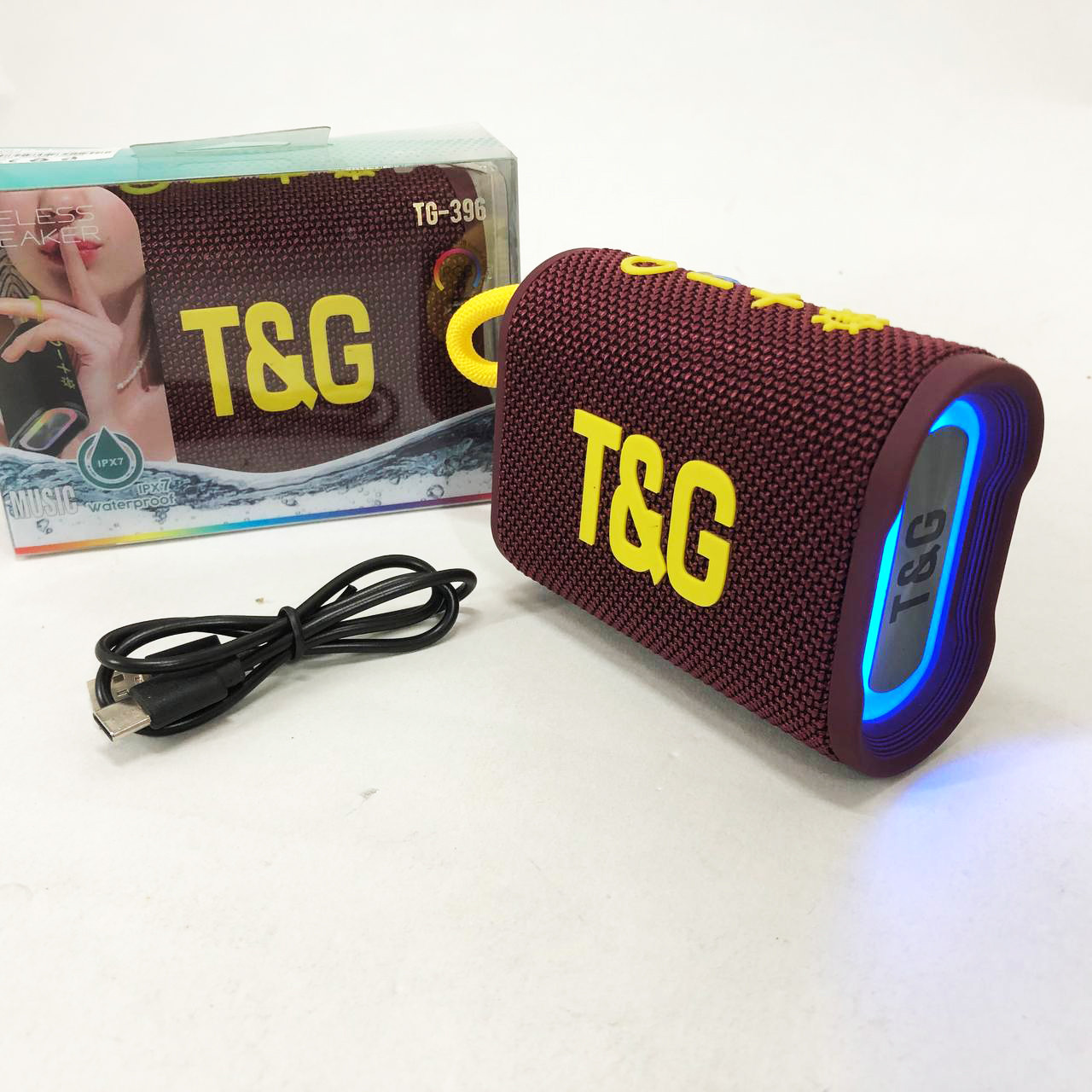 Bluetooth-колонка TG396. Колір: бордовий, фото 1