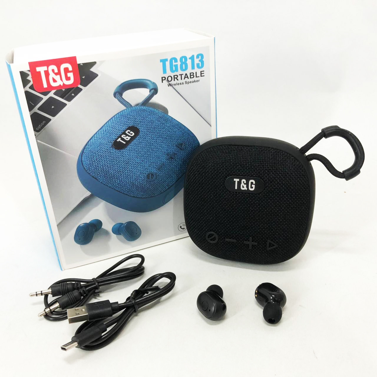 Колонка-Bluetooth із навушниками TG813. Колір: чорний, фото 1