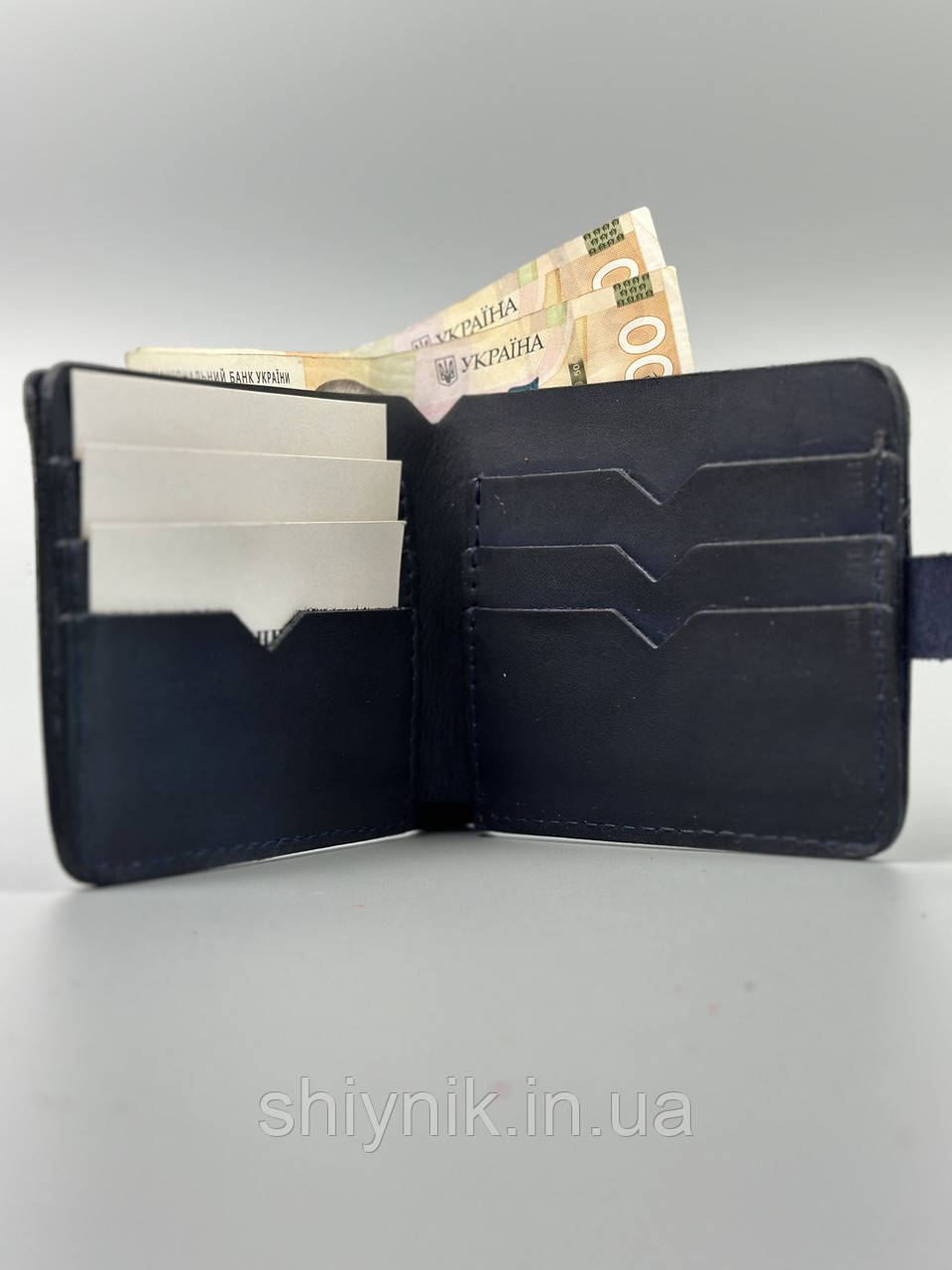 Гаманець шкіряний DELI Card синій