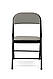 Стілець розкладний Лайк (чорний/сірий), фото 3