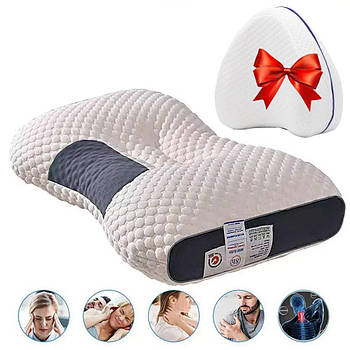 Ортопедична подушка 48х74см + Подарунок Подушка для ніг Leg Pillow / Ергономічна подушка з пам'ять для сну