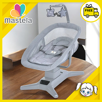 Дитячий заколисуючий центр-шезлонг Mastela 8301 Сірий