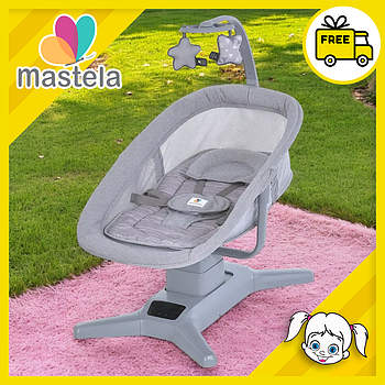 Дитячий заколисуючий центр-шезлонг Mastela 8301 Темно-сірий