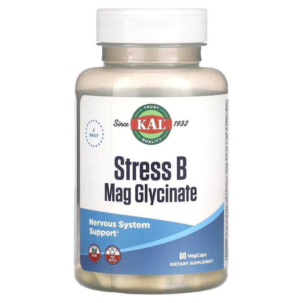 Kal Stress B Mag Glycinate Комплекс вітамінів групи B з магнієм  60 vegcaps