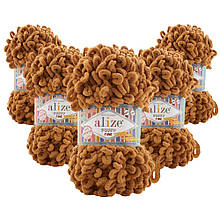 Упаковка Alize Puffy Fine NEW, Карамель No179, 5 шт.