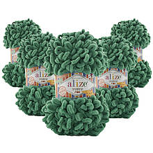 Упаковка Alize Puffy Fine NEW, Соковита зелень No532, 5 шт.