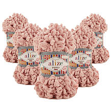 Упаковка Alize Puffy Fine NEW, Пудра No161, 5 шт.