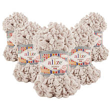Упаковка Alize Puffy Fine NEW, Слонова кістка No599, 5 шт.
