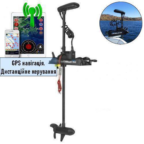 Електромотор для човна Haswing Cayman B-80Bl-Y. 80lbs; 24V. GPS-навігація. Індикація. Носове кріплення. Човновий електромотор.