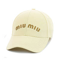 Жіноча кепка з трендовим патчем "miu miu"