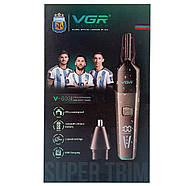 Тример VGR 2 в 1 V-603, 2 насадки (для носу та волосся), IPX5, фото 7