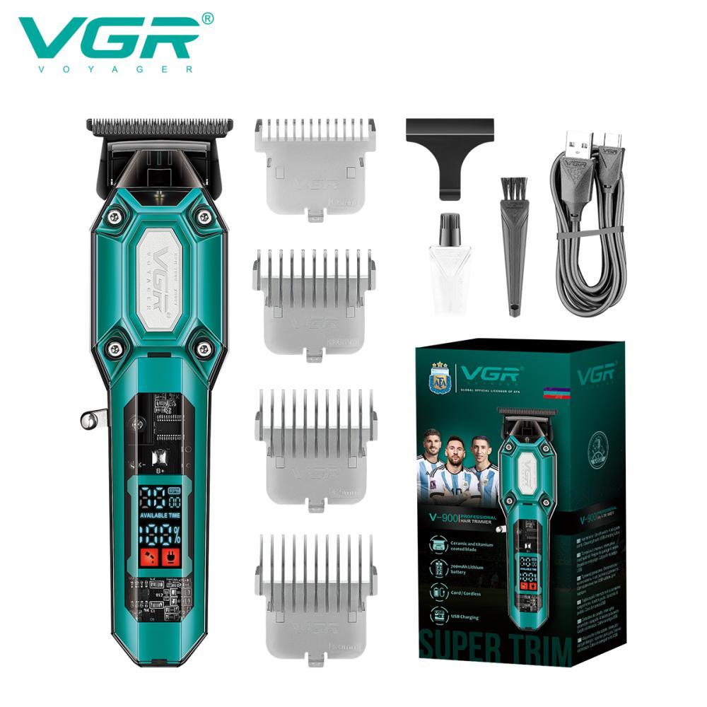 Тример VGR V-900 GREEN, 4 насадки, LED display, 7000 RPM, фото 1