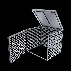 Бокс для генератора 1200х1000х1000 перфорація Цеглинка Антивандальний вуличний з вухами для навісного замка Кожух БГПв-04