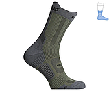 Шкарпетки компресійні літні "ShortDry PRO" сіро-зелені, фото 4