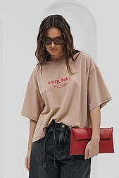 Жіноча футболка з написом Sorry, baby