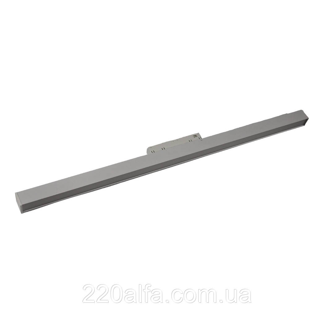 LED світильник трековий магнітний Magnetic Light з розсіювачем 24 Вт 3000K 2040 Lm, чорний, фото 1