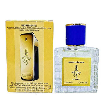 Tester Paco Rabanne 1 Million 40 ml (1 Мільйон пако раббане 40 мл.) , чоловічі