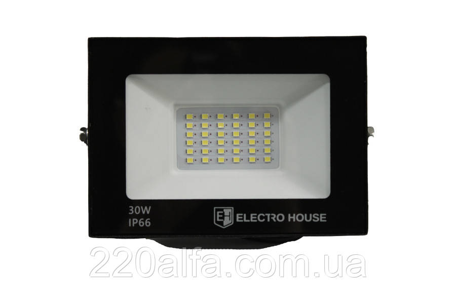 LED прожектор 3000 Лм 30Вт 6500К холодний білий SMD2835, фото 1
