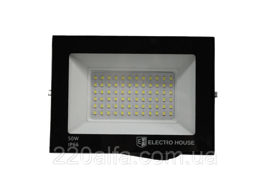 LED прожектор 5000 Лм 50 Вт 6500 К холодний білий SMD2835, фото 1